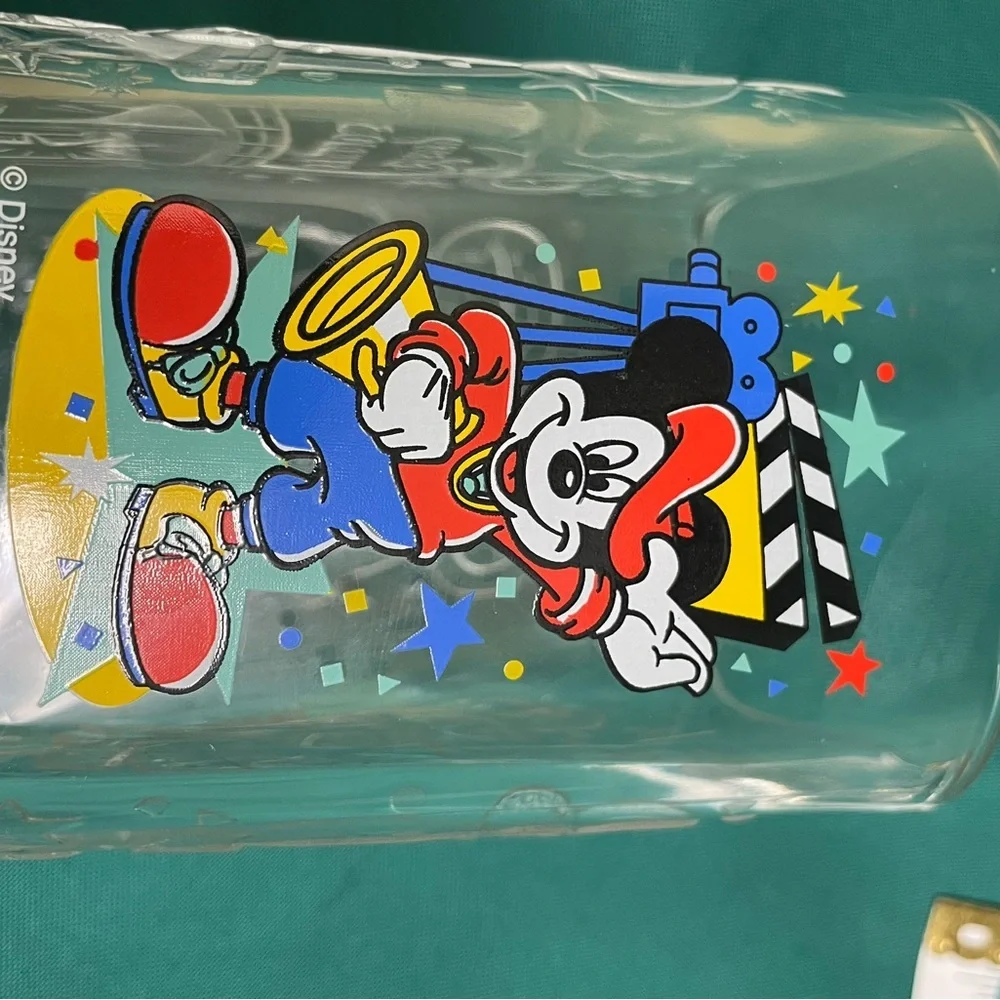 Disney Mickey Mouse Glass Tumblers - Multicolor
